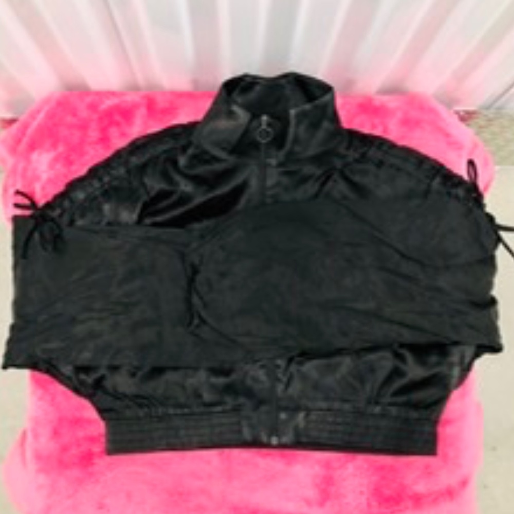 ZARA Cropped Satin Jacket, S, NWOT